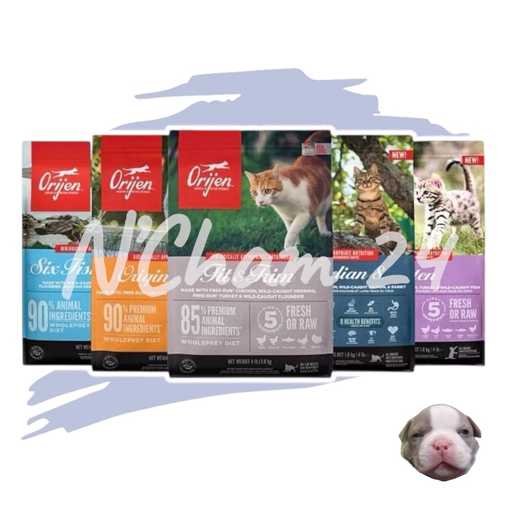 Orijen cat ขนาด 1.8 กิโลกรัม อาหารแมวเกรด Holistic, Grain-Free จากแคนนาดา