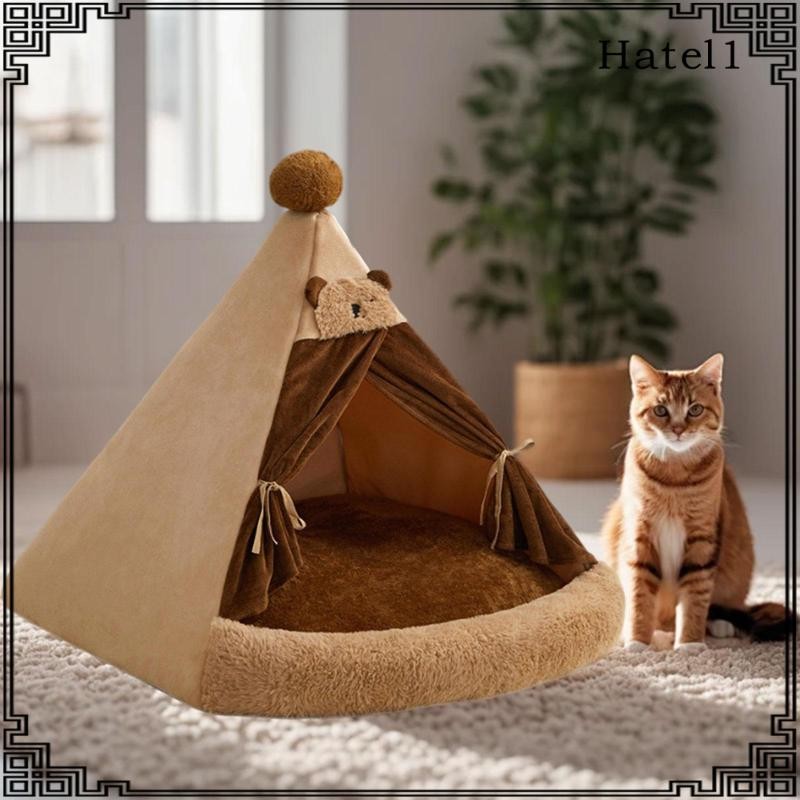 Hatel] ที่นอนแมว ที่นอนสัตว์เลี้ยง Kennel Calming Sleeping Snooze Cozy Warming เต็นท์แมวถ้ําปิดสุนัขแมวลูกแมวลูกสุนัข