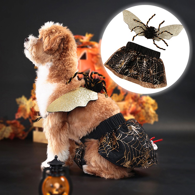 Halloween Spider Pet Set ชุดแมงมุม สําหรับฮาโลวีน ชุดแฟนซีแมว