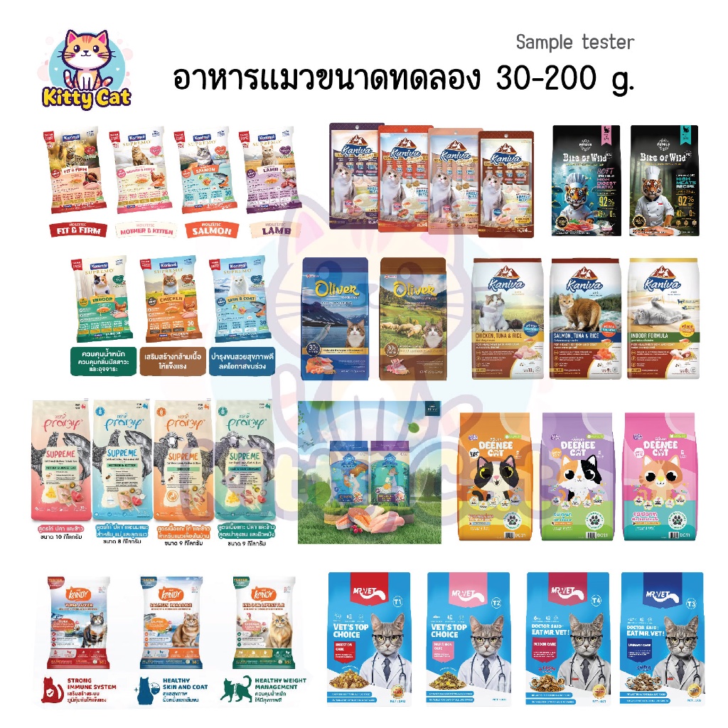 ของแมว] Kaniva Buzz Supremo 30-50 กรัม อาหารเม็ด คานิว่า สําหรับแมว ขนาดทดลอง