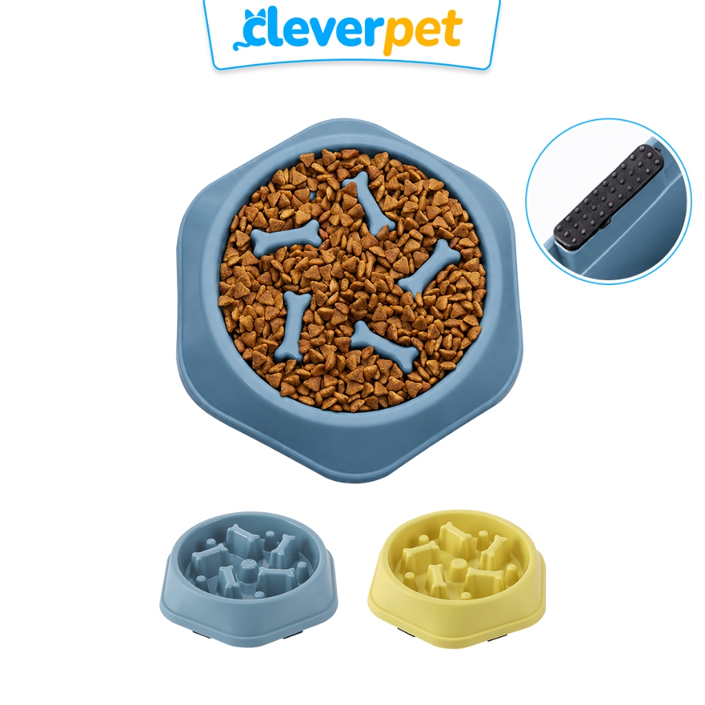 CleverPet ชามอาหารสัตว์เลี้ยง ชามอาหารฝึกให้ทานช้าลง ชามกินช้า สุนัข แมว Slow Feeder