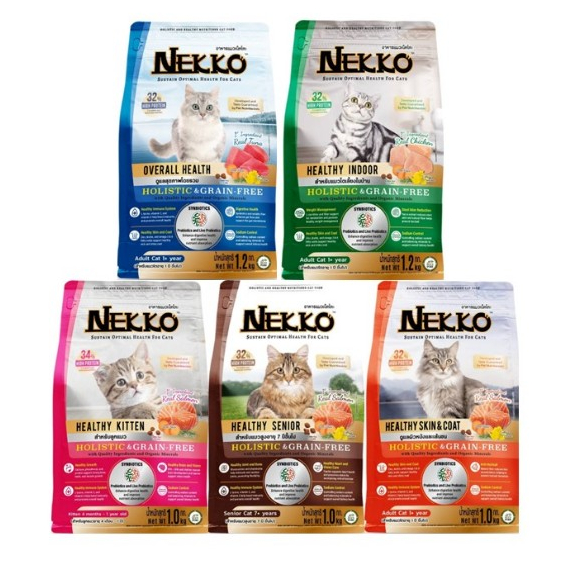 จากกระสอบ) Nekko Holistic & Grain-Free อาหารเม็ดแมว ขนาด 1กิโลกรัม