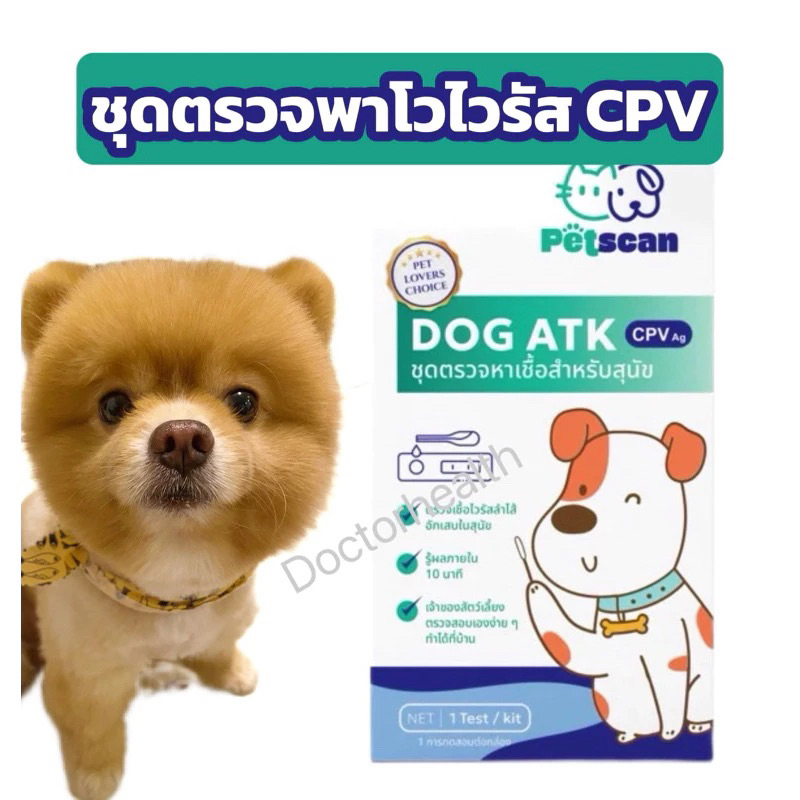 ชุดตรวจ สุนัข แมว FPV CPV Test Kit สําหรับการตรวจ ATK หาเชื้อ หมา แมว