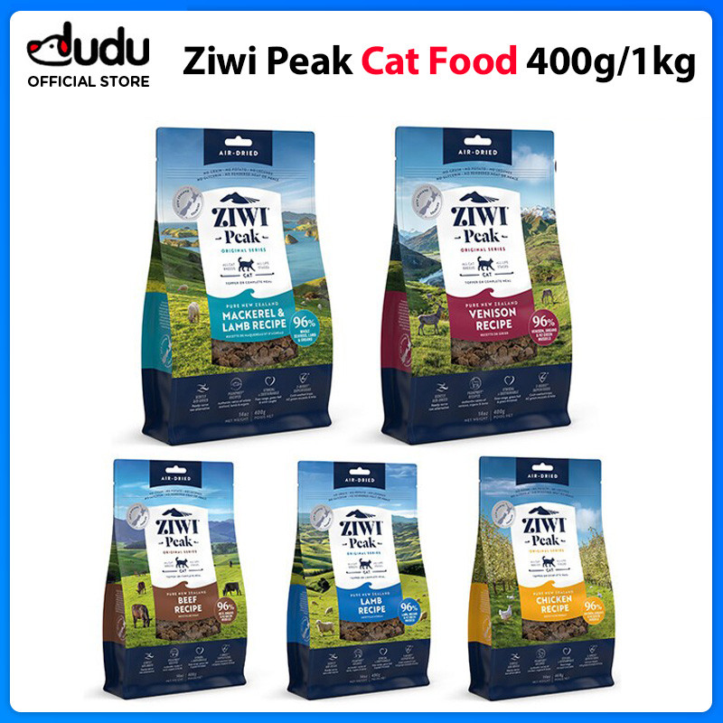 Ziwi Peak Grain อาหารแมวฟรี 400g/1kg 96% เนื้อสําหรับแมวทุกสายพันธุ์ ย่อยอาหาร รองรับกระดูกแข็งแรง