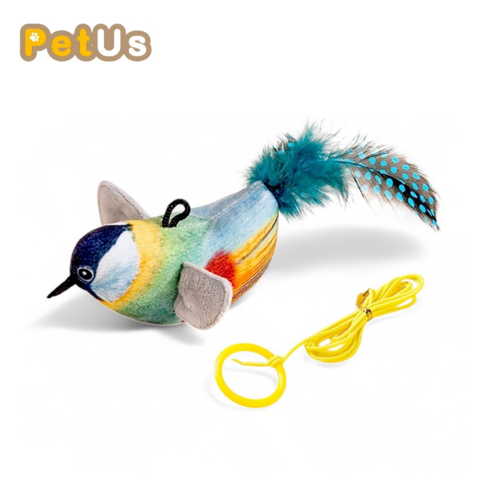 นกของเล่น ของเล่นแมว ของเล่นแมวอัจฉริยะ cat toy มีเสียง ระบบเซ็นเซอร์ เหมาะสําหรับสัตว์ทุกวัย