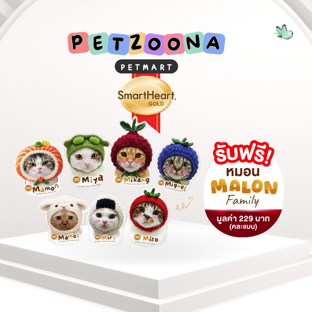 สินค้าแถมฟรี] SmartHeart Gold หมอน Melon Family (คละแบบ)
