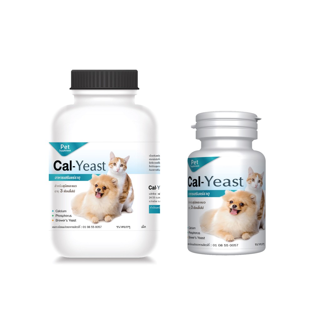 Daisuki cal-yeast วิตามินสําหรับสุนัขและแมว ไดสุกิ แคลยีสต์x1 กระปุก