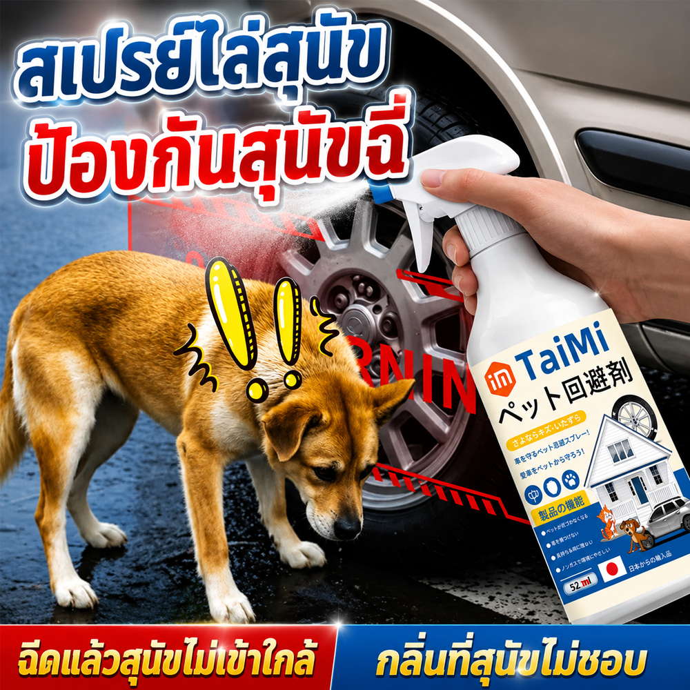 สเปรย์ไล่หมาแมว 520ml สเปรย์ไล่หมา สเปรย์ไล่แมว น้ํายาไล่หมาแมว กันหมาฉี่ กันแมวฉี่ ป้องกันสัตว์เลี้ยงขับถ่ายผิดที่