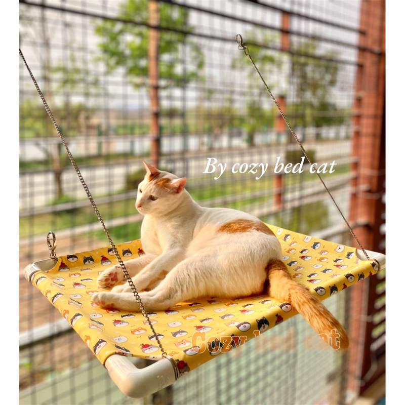 เปลแมว #ที่นอนแมว #คอนโดแมว #เปลแมวแบบแขวน #ที่นอนแบบเกี่ยว ขนาดใหญ่ ผ้าไม่ติดขน
