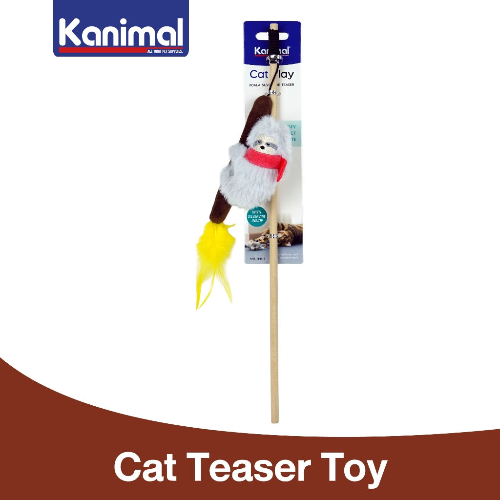134114] Kanimal Koala Silvervine ไม้ล่อแมว (โคอาลา) ของเล่นแมว ขนาด 6.5 x 8.5 cm. (ยาว 40 cm.)