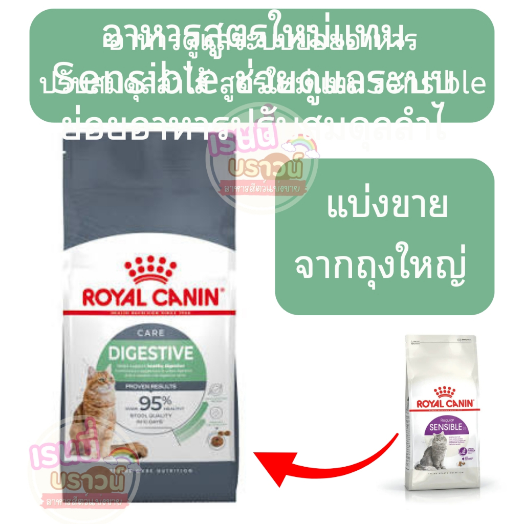 แมวปรับสมดุลลําไส้แทน sensible ]]( )Royal canin Digestive care อาหารแมวโตที่ต้องการดูแลระบบย่อยอาหาร