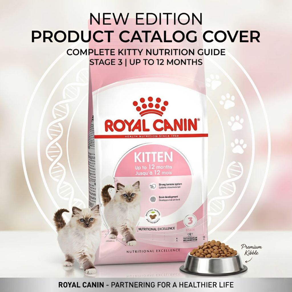 แบบ อาหารเม็ดRoyal Canin Kitten สําหรับลูกแมว อายุ 4 - 12 เดือน เสริมสร้างภูมิคุ้มกัน