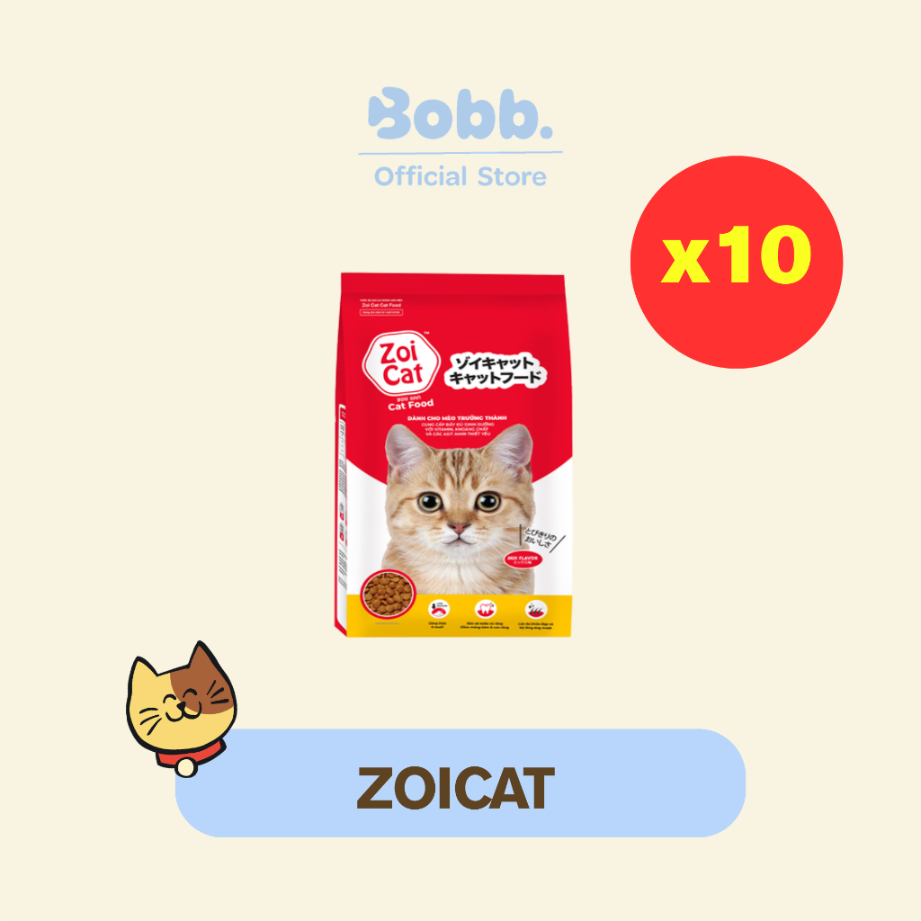อาหารแมว ZoiCat 10 kg. สําหรับแมวโต สูตรโซเดียมต่ํา