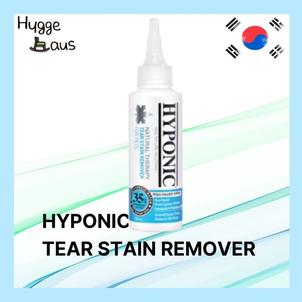 HYPONIC Tear Stain Remover 120ml สําหรับสุนัขและแมว Gentle Eye Area คลีนซิ่งแคร์