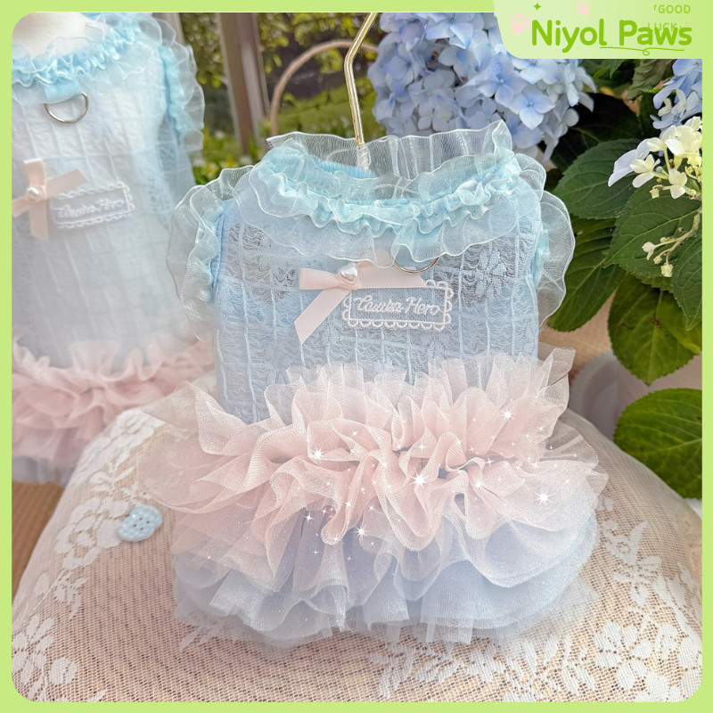 ฤดูร้อนใหม่สัตว์เลี้ยง Tulle ชุดกระโปรงนางฟ้าสําหรับสุนัขขนาดเล็กแมว Bichon Pomeranian