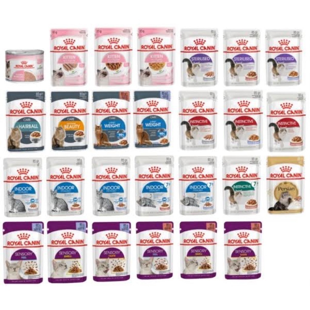 ยกกล่อง 12 ซอง] ถูกสุดๆ Royal Canin โรยัล คานิน อาหารเปียกสําหรับแมวทุกช่วงวัย ทุกสายพันธุ์ ขนาดซองละ 85 กรัม