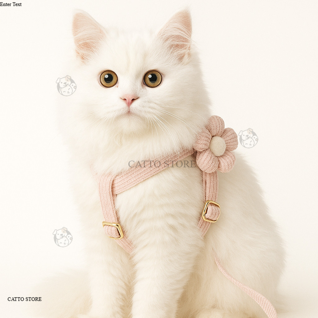 สายจูงขนาดเล็กสําหรับสัตว์เลี้ยง แมว กระต่าย สุนัข ใช้ได้ รูปดอกไม้ VF
