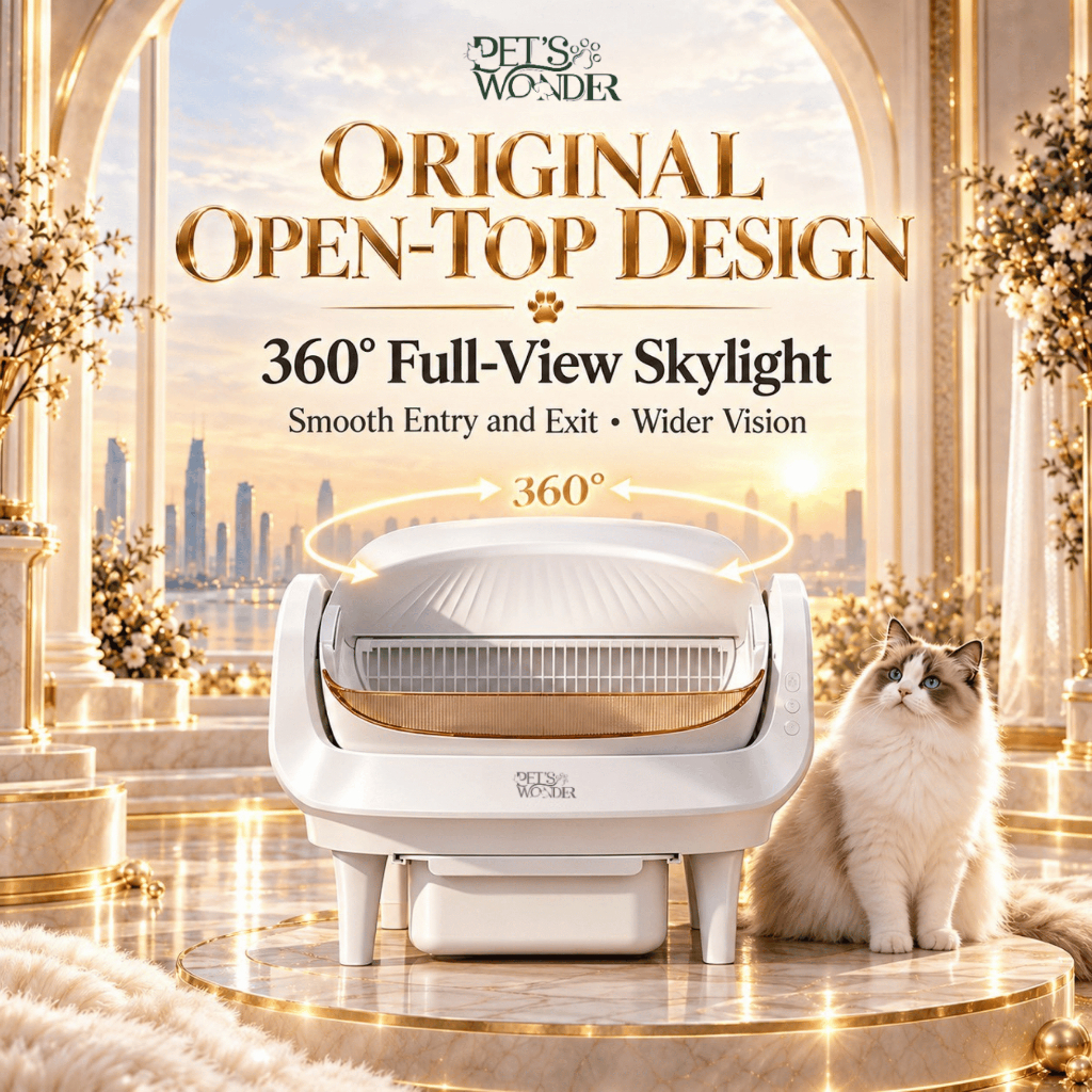 Onsite Service + เครื่องใช้ทดแทน) Pet's Wonder Nova Cat Litter Box Open-top ห้องน้ําแมวอัตโนมัติ รุ่น Nova