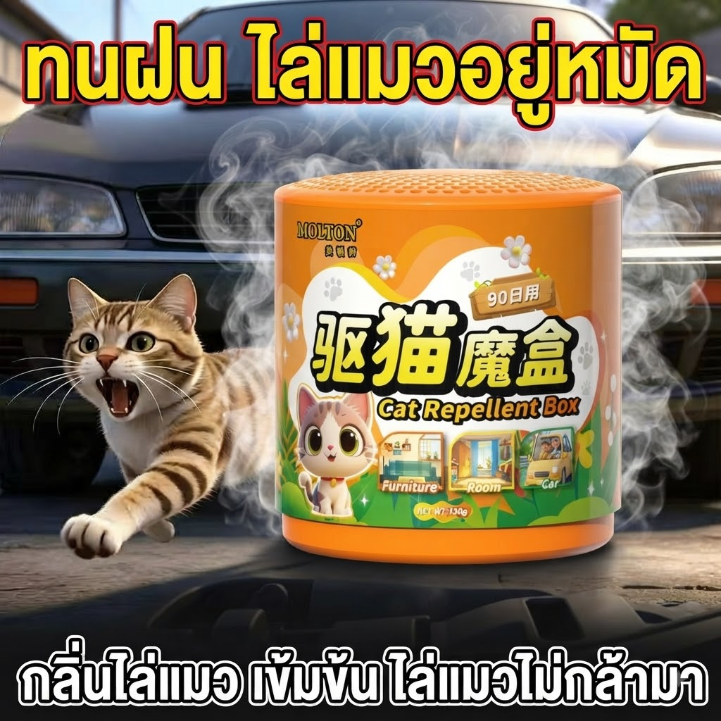 ไล่แมวอยู่หมัด! 🐱ไล่แมว ที่ไล่แมว ซื้อ 1 แถม 1 วางแล้วช่วยไล่แมว เหมาะสําหรับบ้านและสวน