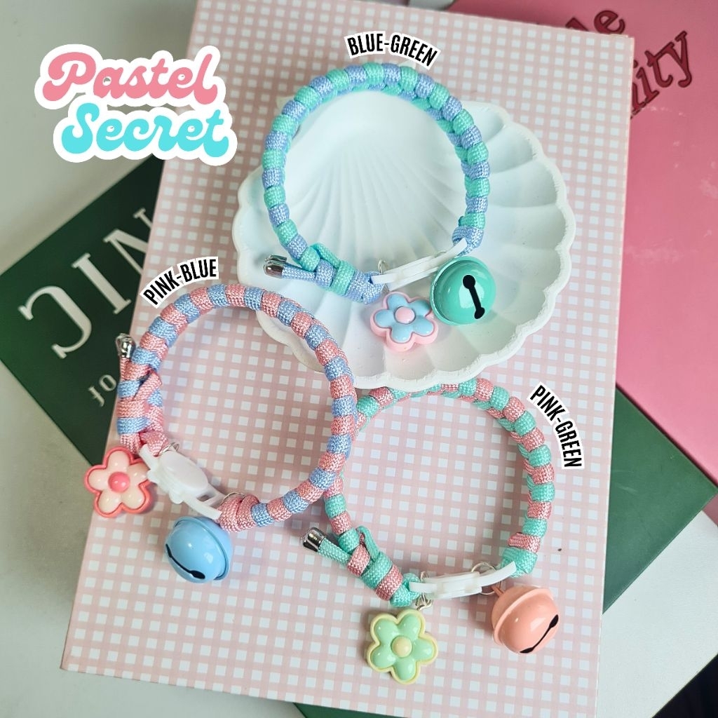 ปลอกคอสัตว์เลี้ยงรุ่น Pastel Secret #ปลอกคอแมว #ปลอกคอนิรภัย#ปลอกคอสัตว์เลี้ยง