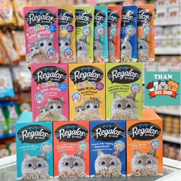 Regalos รีกาลอส อาหารเปียกแมวชนิดซอง 70g อาหารแมวเปียก 6-12 ซอง