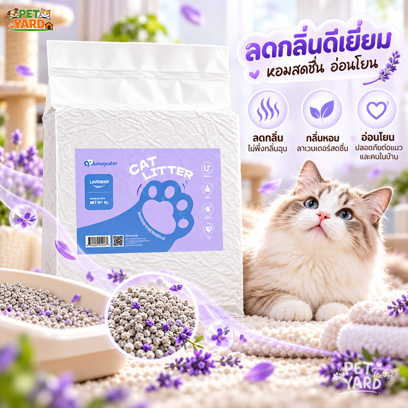 ทรายเต้าหู้ ทรายแมวเต้าหู้ 6L ดับกลิ่นดี ดูดซับไว จับตัวเป็นก้อนเร็ว ส่วนผสมกากถั่วเหลืองธรรมชาติ