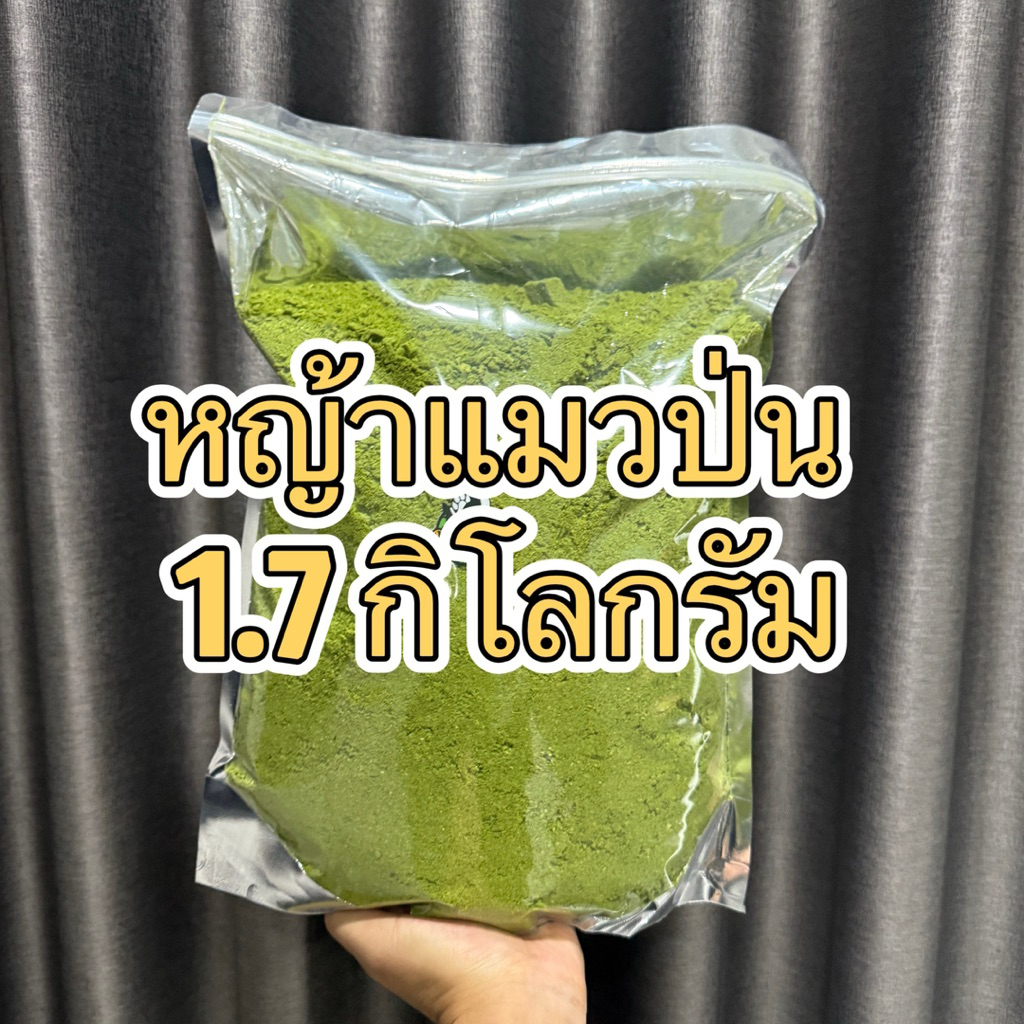 ขนมฟรีซดราย หญ้าแมวป่น 1.7 กิโลกรัม ผงโรยแก้เบื่ออาหาร ขนมแมว Pawtique Freeze Dried 100%