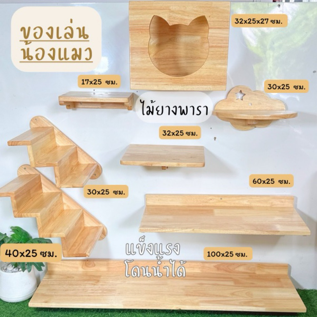กล่องแมวติดผนัง ชั้นลอย บรรได แมว