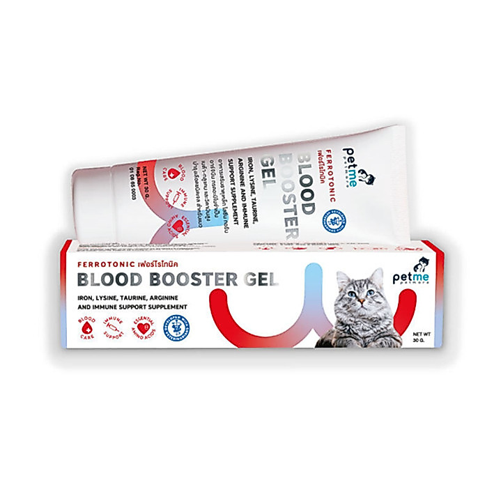 Petme Ferrotonic BloodBoost Gel บํารุงเลือดเข้มข้น ไลซีน-ทอรีน สําหรับแมว 30g
