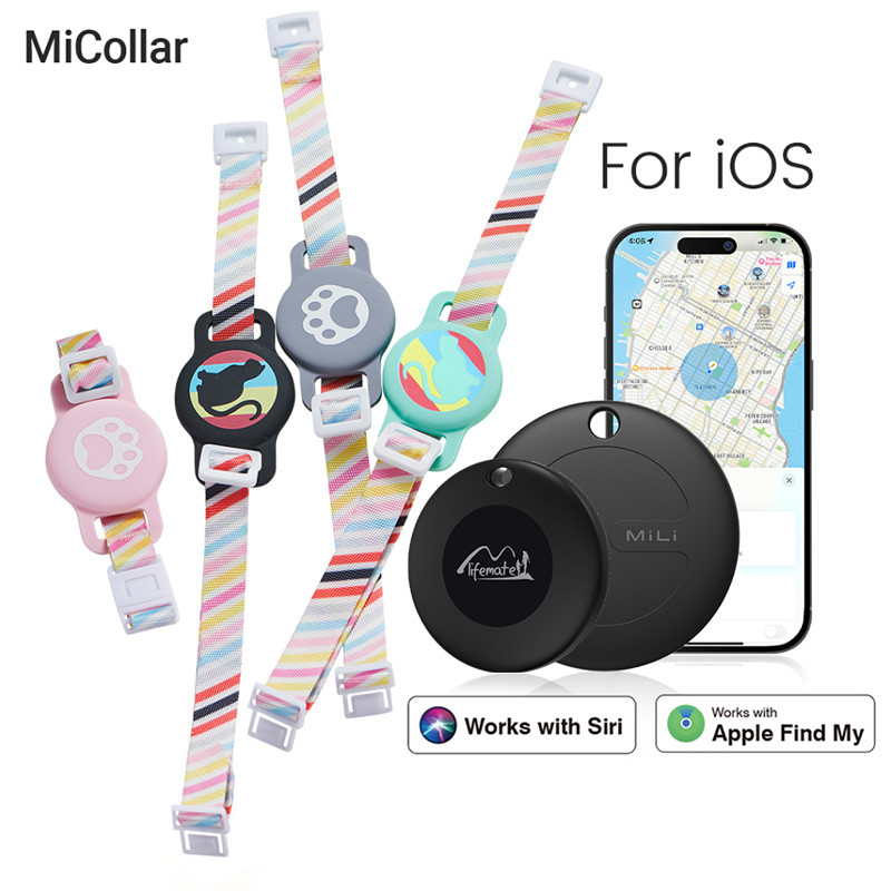 กรุงเทพ ส่งแล้ว⭐MiLi Mitag Collar GPS ปลอกคอสัตว์เลี้ยงบลูทูธกันน้ํา 120 ม. รีโมทเข้ากันได้กับ iOS สําหรับสัตว์เลี้ยงสุนัขแมว