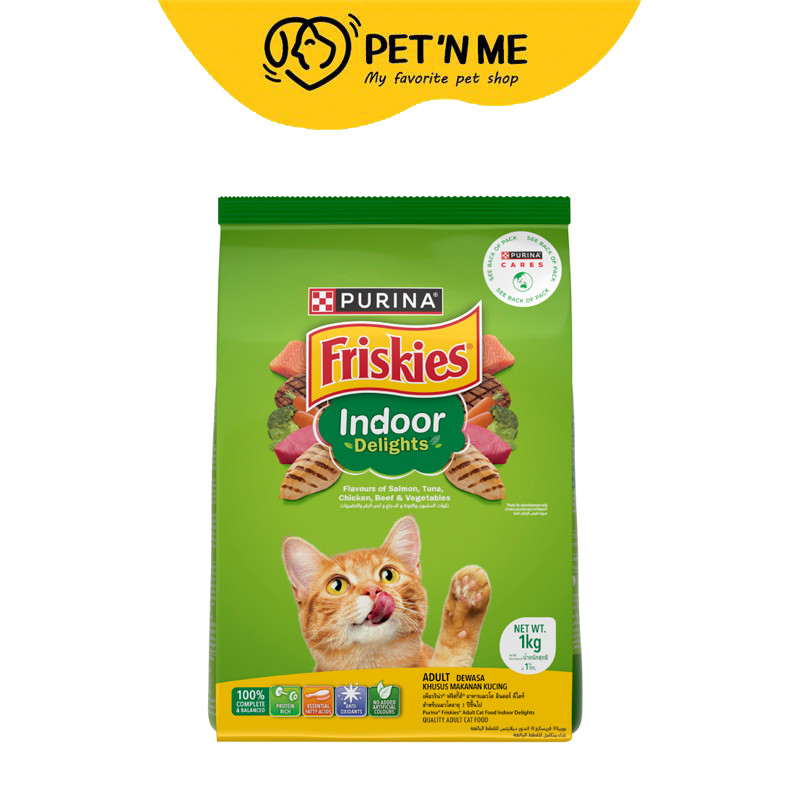 จัดส่งจากคลัง] FRISKIES ฟริสกี้ส์ อาหารเม็ด สําหรับแมวโตเลี้ยงในบ้าน 1.1 kg [8850125073012