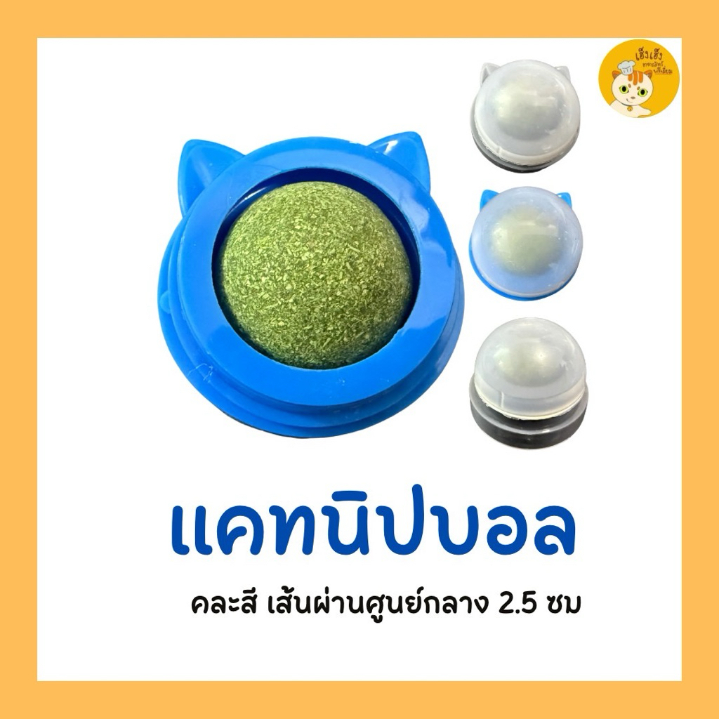 Catnip ball แคทนิปบอล สําหรับแมว คละสี เพื่อแมวผ่อนคลาย แมวชอบ