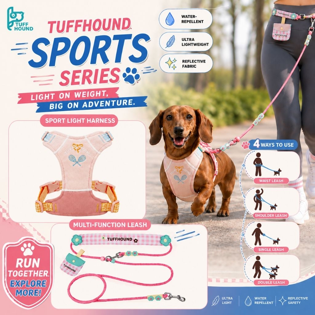 Tuffhound Harness Sport series สายรัดอกสุนัข แมว พรีเมี่ยม