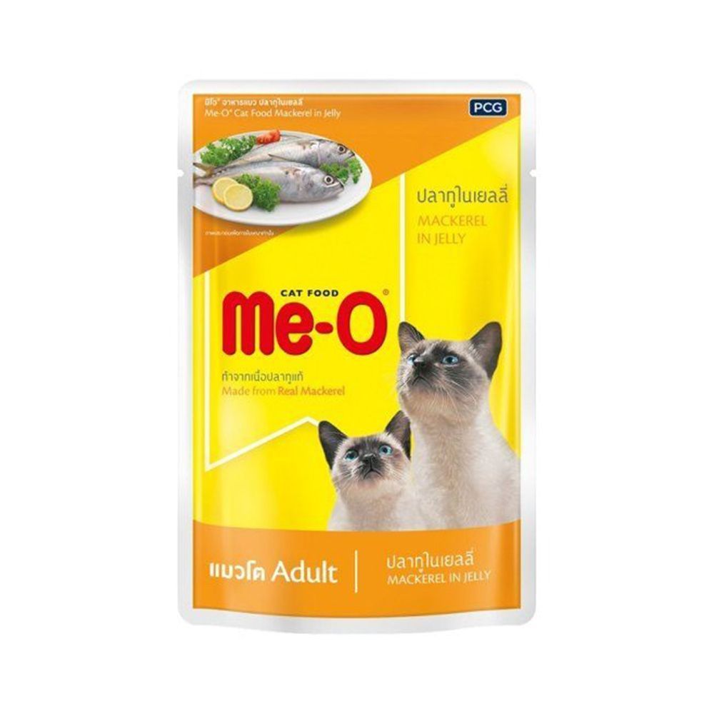 มีโอแมวโตชนิดเปียกแบบซองปลาทู 80 กรัม MEO POUCH MACKERAL 80G