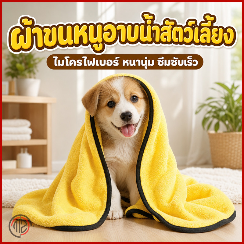 ขนาดใหญ่พิเศษ】ผ้าเช็ดขนสัตว์เลี้ยง ผ้าไมโครไฟเบอร์ หมา แมว กระต่าย สุนัข ผ้าเช็ดขนสัตว์ เช็ดขนแมว ซับน้ําได้ดี