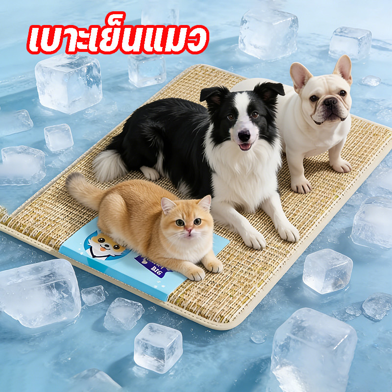 COD แผ่นเจลเย็นสุนัข บ้านแมวเย็น เจลเย็นสัตว์เลี้ยง เหมาะกับฤดูร้อน ที่นอนสัตว์เลี้ยง Pet Cool Mat