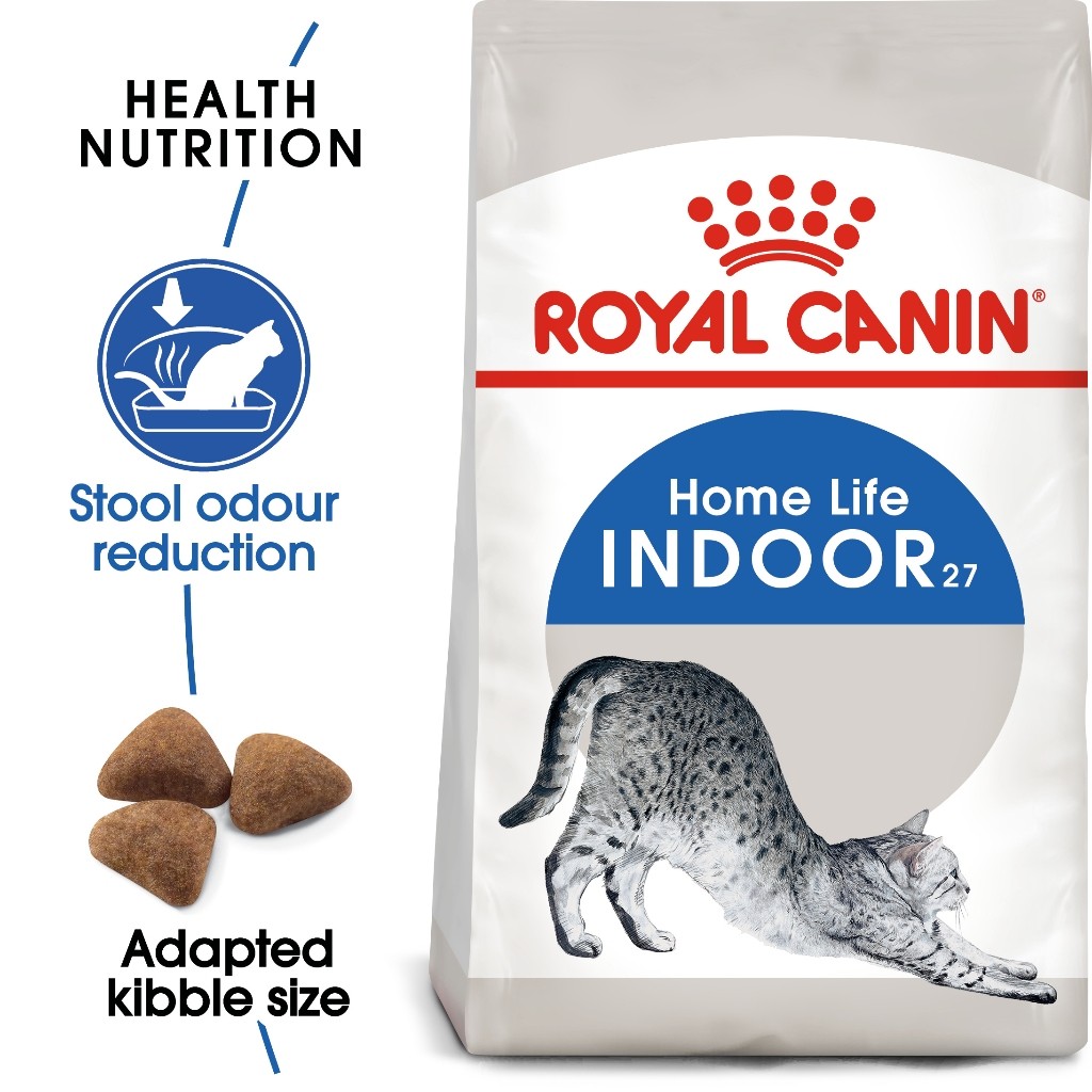 Royal Canin Indoor โรยัลคานิน อาหารเม็ดแมวโต เลี้ยงในบ้าน ขนาด2kgและ4kgและ10kg