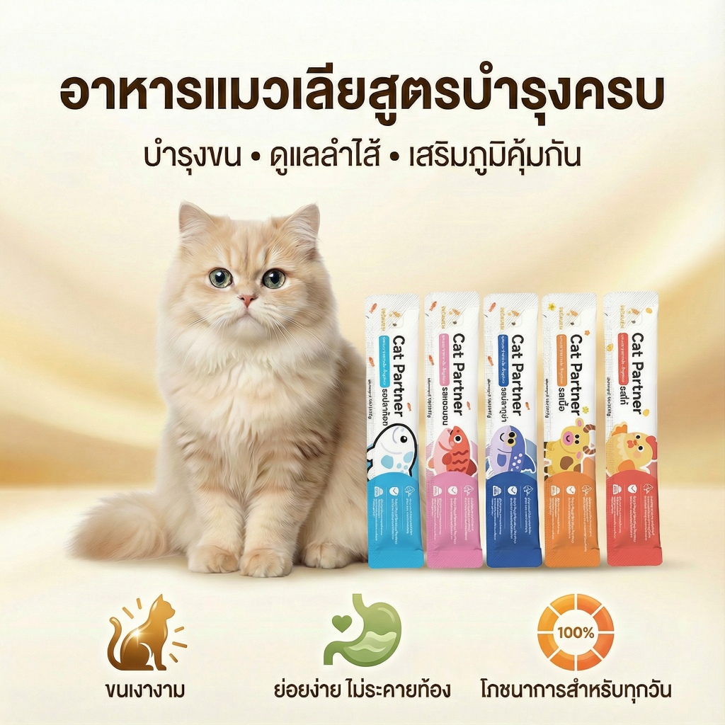 Ketzuzu Official อาหารแมวเลีย 16g ขนมแมว สูตรบํารุงขน ย่อยง่าย เสริมภูมิคุ้มกัน สําหรับแมวทุกวัย
