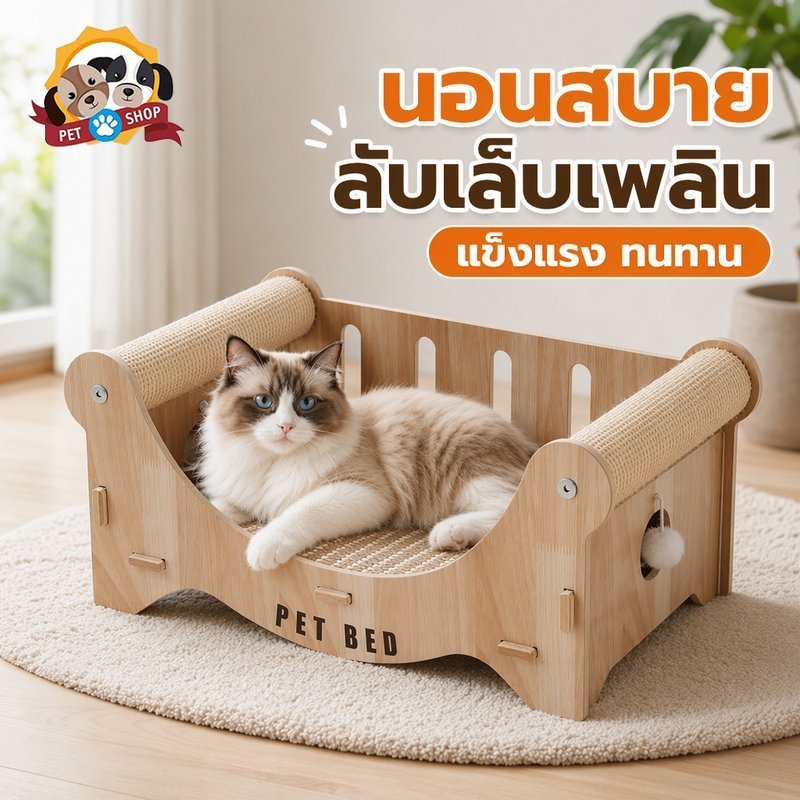 โซฟาลับเล็บแมว เตียงแมว ที่ลับเล็บแมวขนาดใหญ่ ที่นอนแมว ฝนเล็บแมว ปลอดภัย มั่นคง ใช้ได้ทุกฤดู