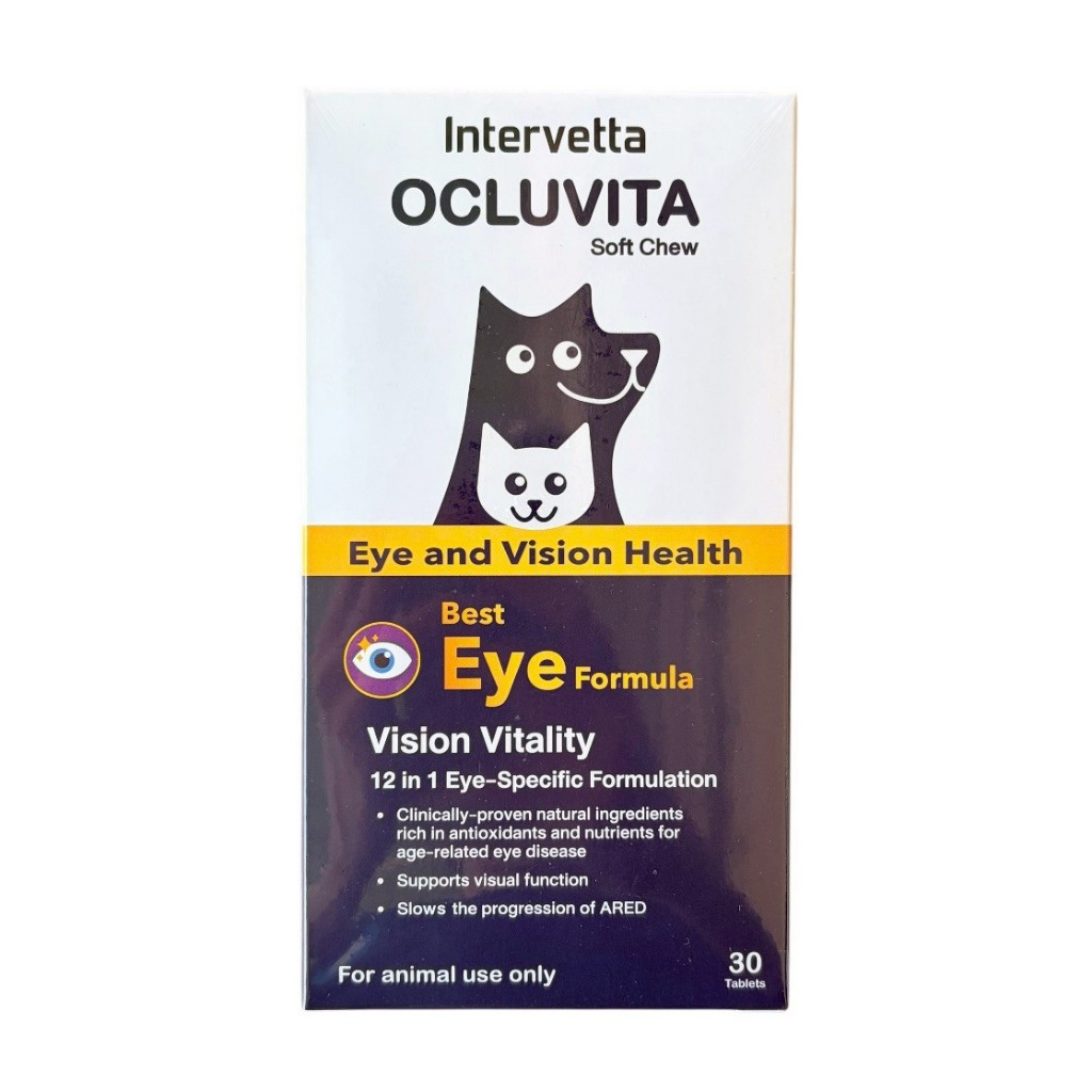 Ocluvita อาหารเสริมเพื่อบํารุงสายตาและดวงตา สําหรับสุนัขและแมว