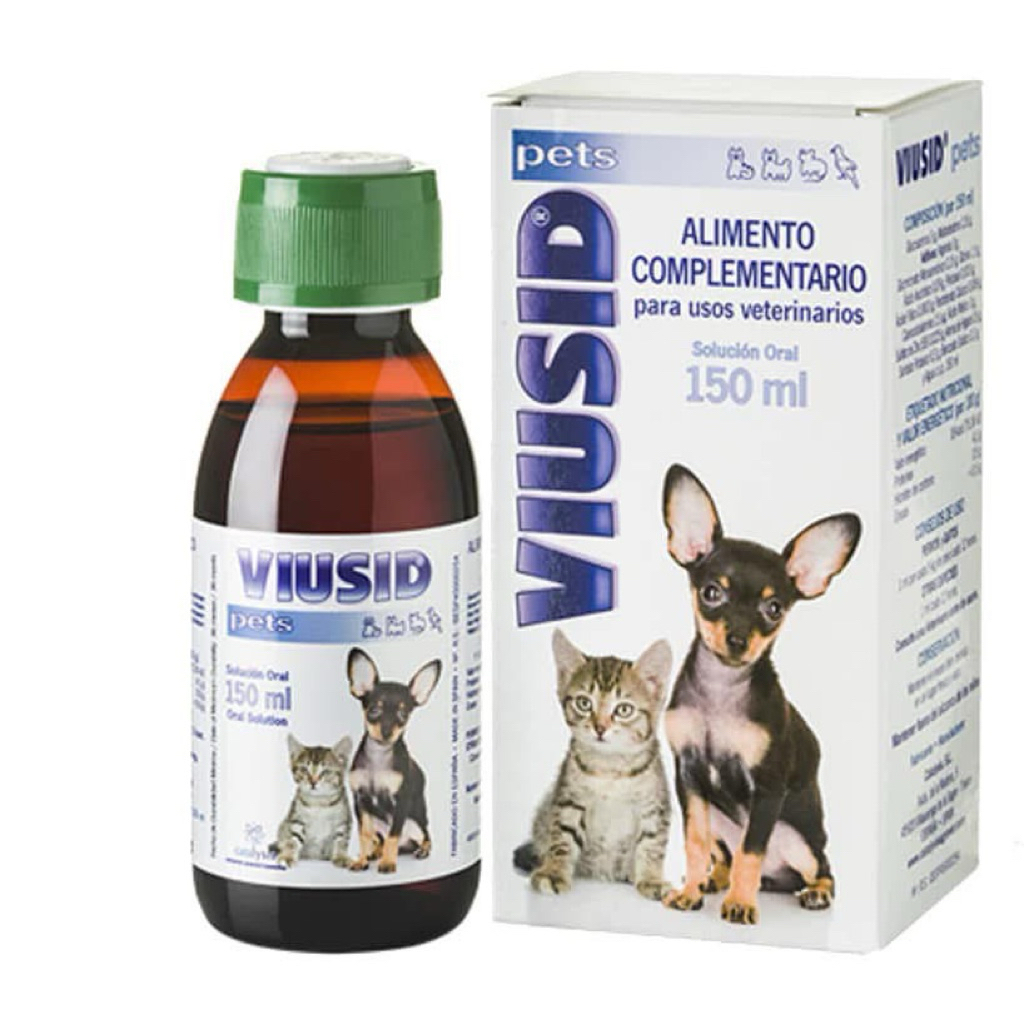 VIUSID อาหารเสริมชนิดน้ํา กระตุ้นภูมิ ฟื้นฟูร่างกาย บํารุงตับสุนัข-แมว