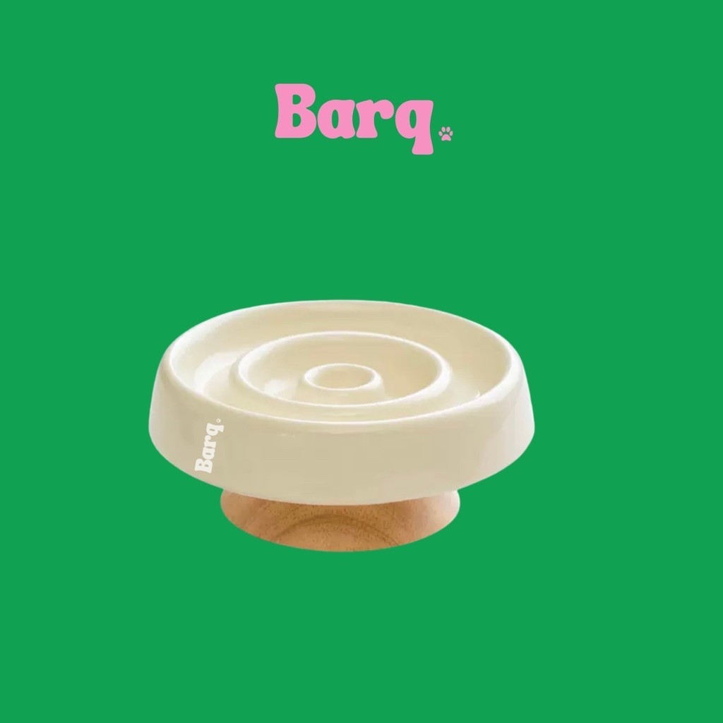 Barq. ชามชะลอกินช้าหมาแมว เซรามิก Slow Feeder ช่วยลดสําลัก