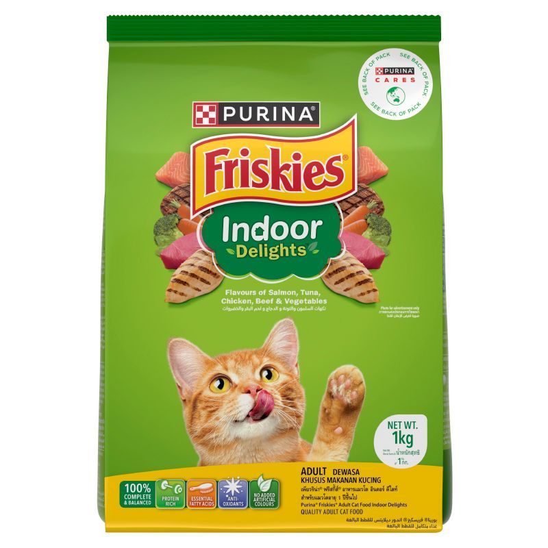 ฟริสกี้ส์อินดอร์ดีไลท์ 1กก. FRISKIES Indoor Delights 1kg