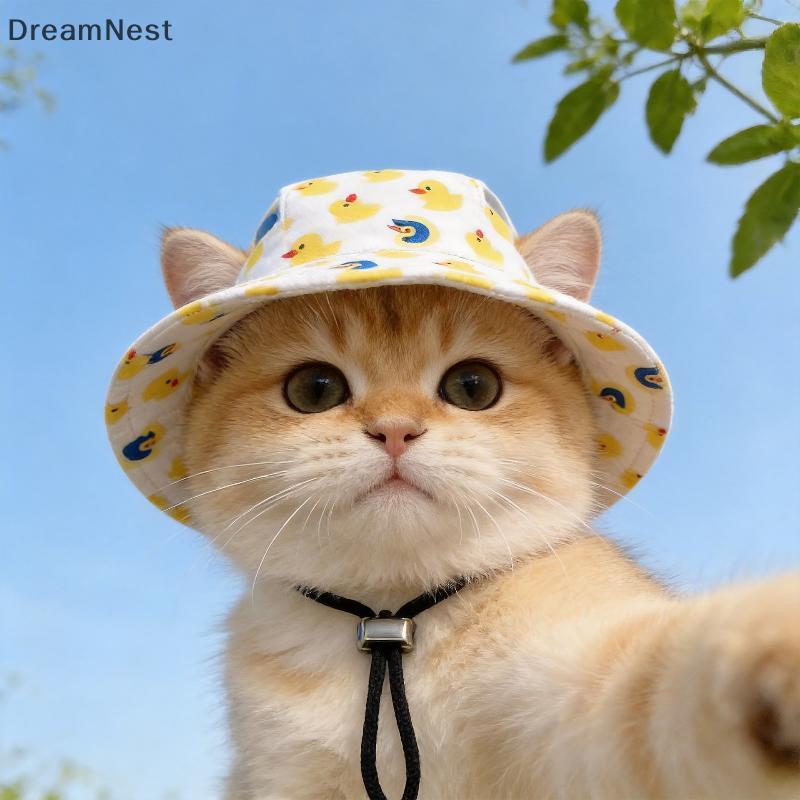 DreamNest] Fringe Decor หมวกคาวบอยสัตว์เลี้ยงพร้อมรูหูปรับ Headwear สําหรับแมวขนาดเล็กสุนัข Theme Party คอสเพลย์ (th)