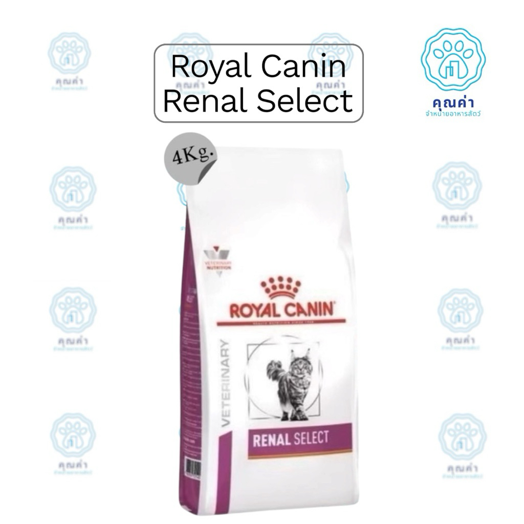 Royal Canin (RENAL SELECT)(4kg) อาหารแมว สําหรับแมวที่เป็นโรคไตเรื้อรัง ชนิดเม็ด