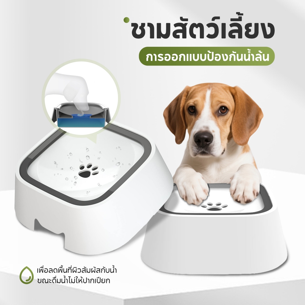 น้ําพุสัตว์เลี้ยงอัตโนมัติ ถังให้น้ําสัตว์เลี้ยง 1.5L น้ําพุแมว แบบใสเงียบมาก มาพร้อมตัวกรองน้ํา