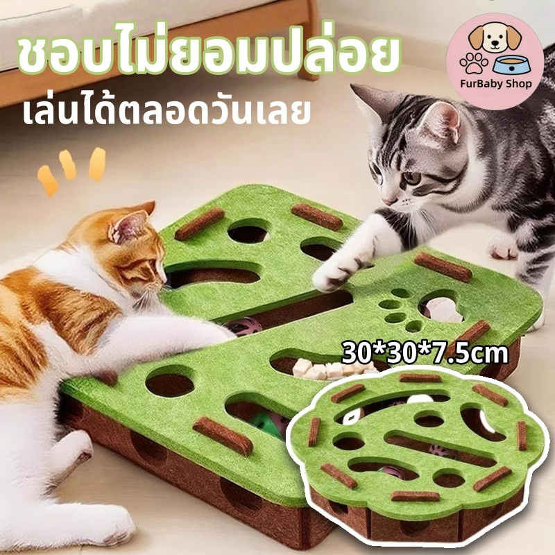 FurBaby】 COD ของเล่นแมว ของเล่นปริศนาแมว เขาวงกตแมว กล่องปริศนาแมว รุ่นพรีเมียม อุปกรณ์ฝึกทักษะแมว ลับสมองแมว