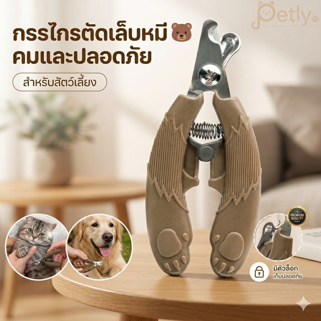 กรรไกรตัดเล็บหมาใหญ่และแมว ที่ตัดเล็บสัตว์เลี้ยง กระต่าย ตัดคม ใช้งานง่าย