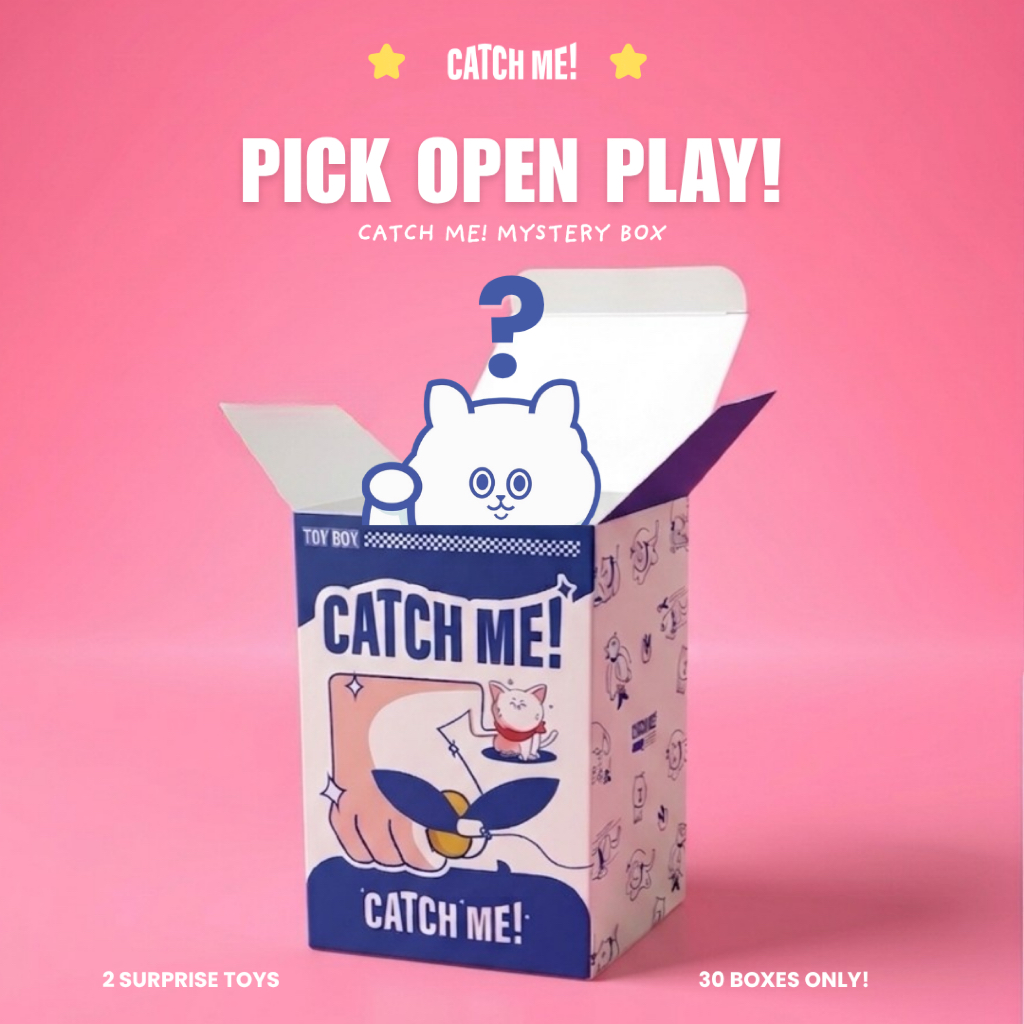 Catch Me! Surprise Box กล่องสุ่มหัวไม้ตกแมว (เฉพาะหัวไม่รวมไม้)