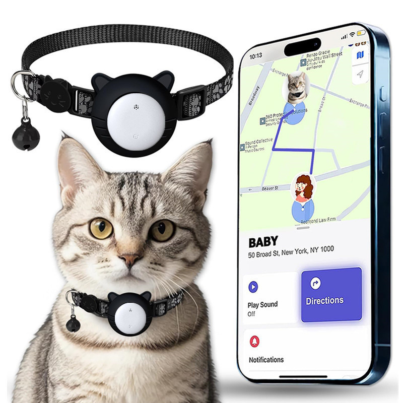 ปลอกคอแมว ปลอกคอสุนัข GPS ปลอกคอสมาร์ท โทรศัพท์ดูสถานที่แบบเรียลไทม์ สําหรับ Android, ระบบ IOS